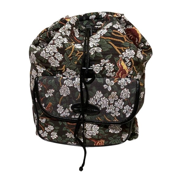 Vintage Bob Timberlake Backpack Birds Flowers Carry On School College Fairy main image 15